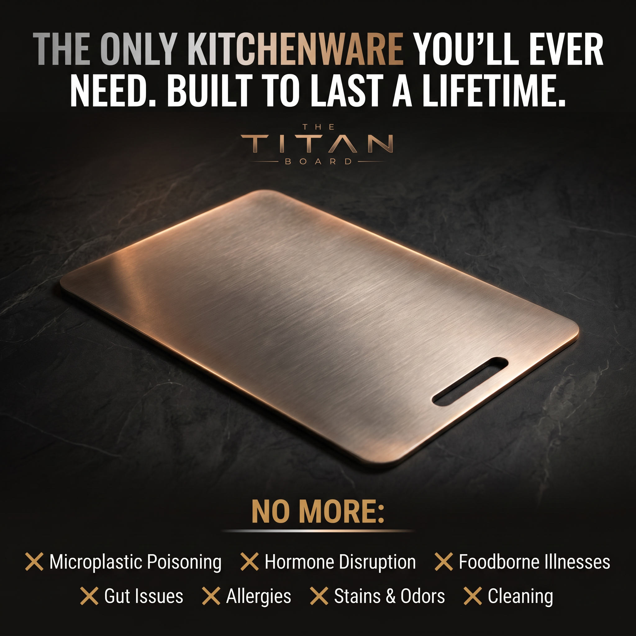 TheTitanBoard™ - Titanium Cutting Board